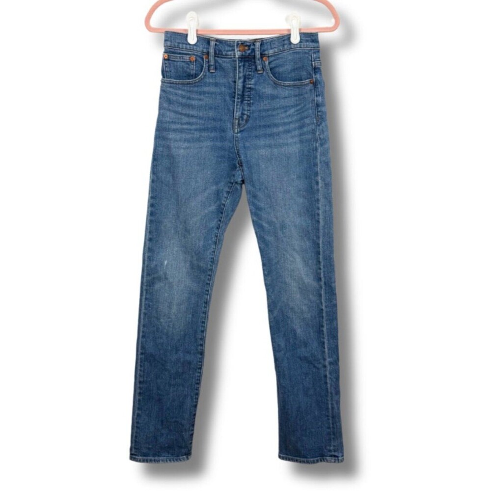 Madewell | Medium Wash Full Length Classic Straight Denim Jeans Size 26